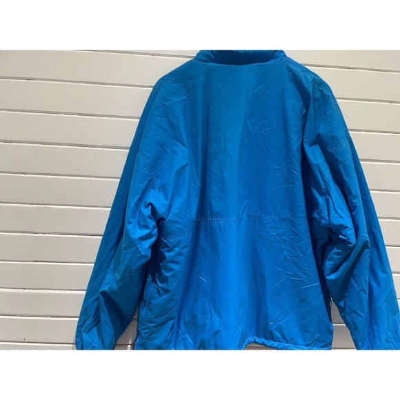 Vtg 90s Gap Men XL Blue purple Arctic Light Fleece Pockets 1/2 Zip reversable - Picture 3 of 16